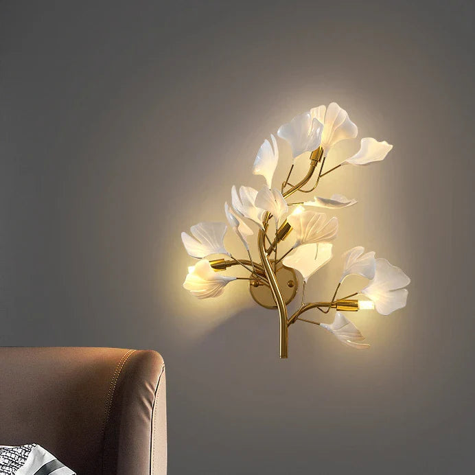 Freja – Blumenast-Wandlampe
