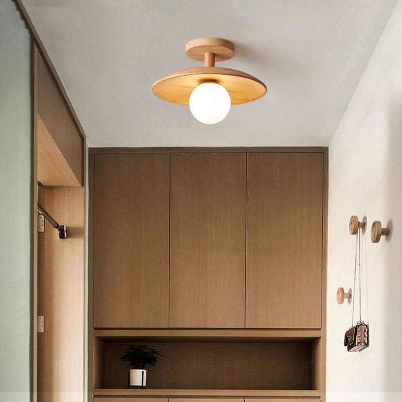ZenLicht – Japanisch inspirierte Deckenleuchte aus Naturmaterialien