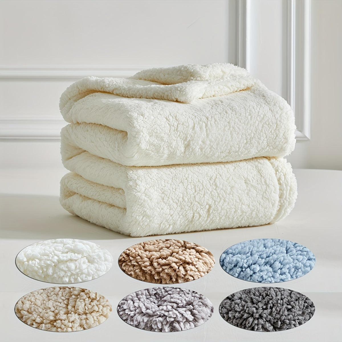 KuschelWolke – Flauschige Sherpa-Decke für Sofa & Bett, wendbar & waschbar