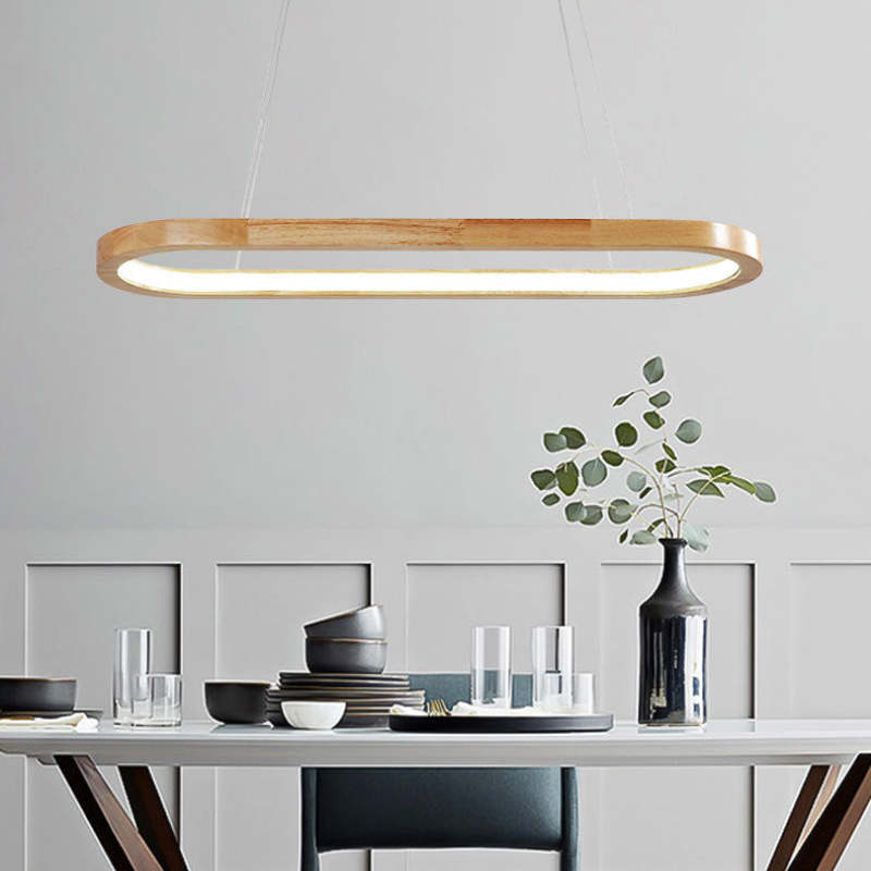 NordicBeam – Moderne LED-Pendelleuchte aus Holz und Metall