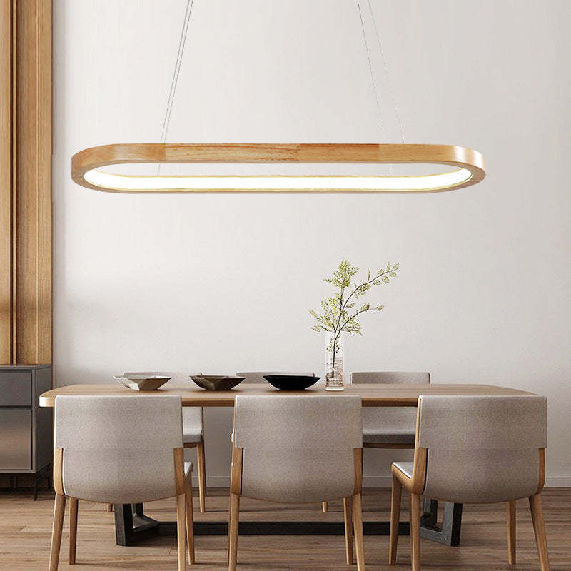 NordicBeam – Moderne LED-Pendelleuchte aus Holz und Metall
