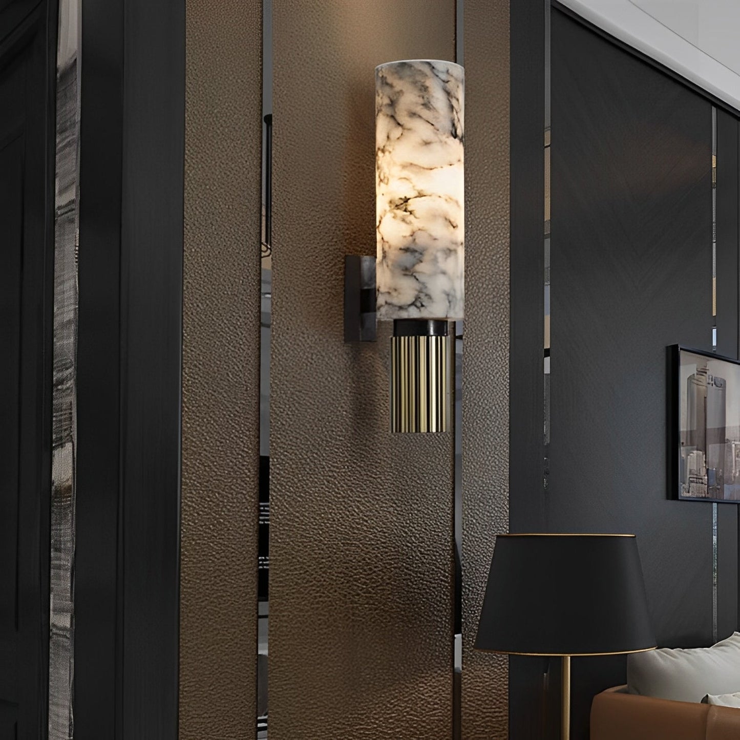 Valeria – Wandlampe in Marmoroptik für edle Akzente
