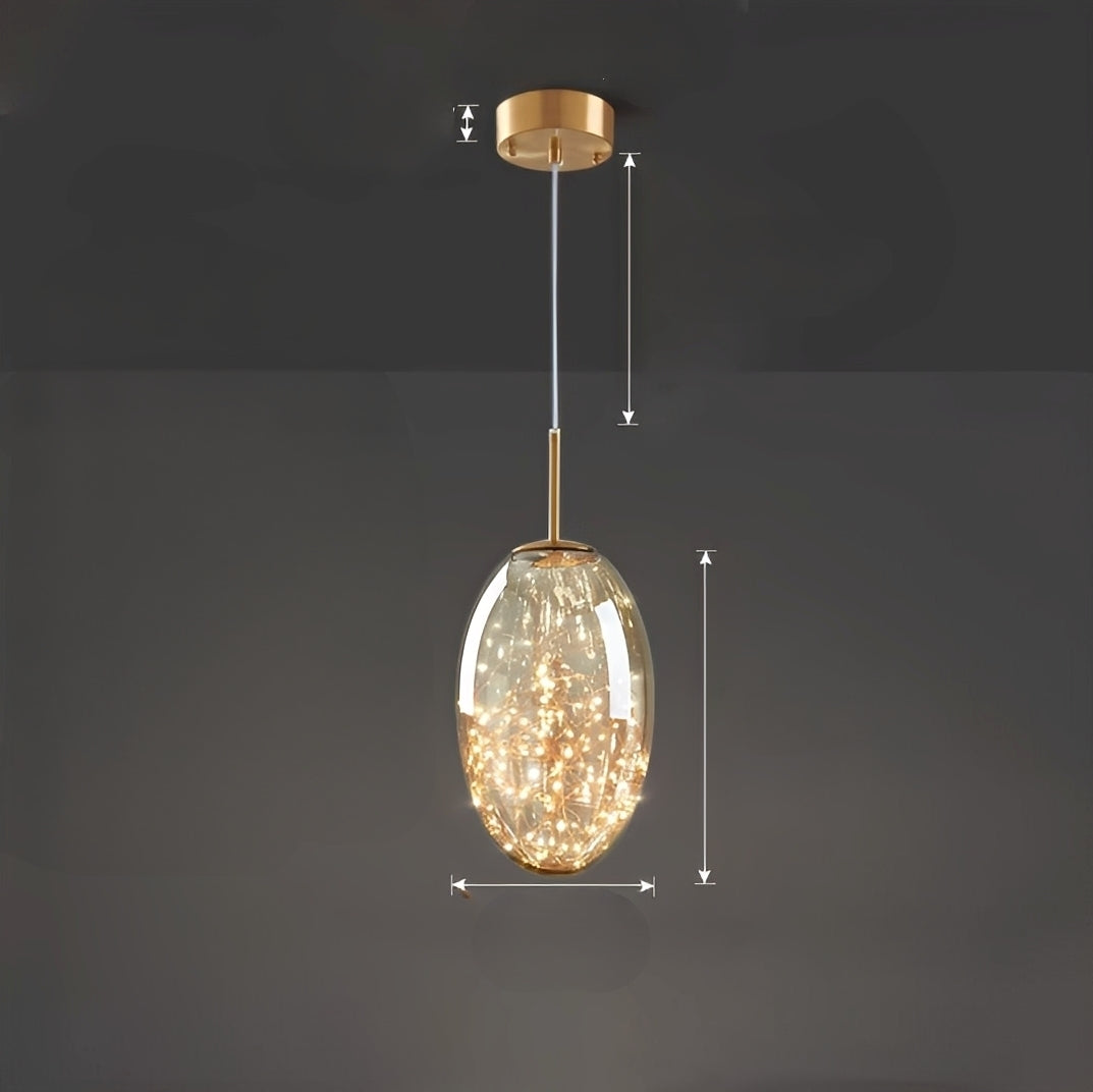 Nerea – Zeitgemäßer Glas-Kronleuchter