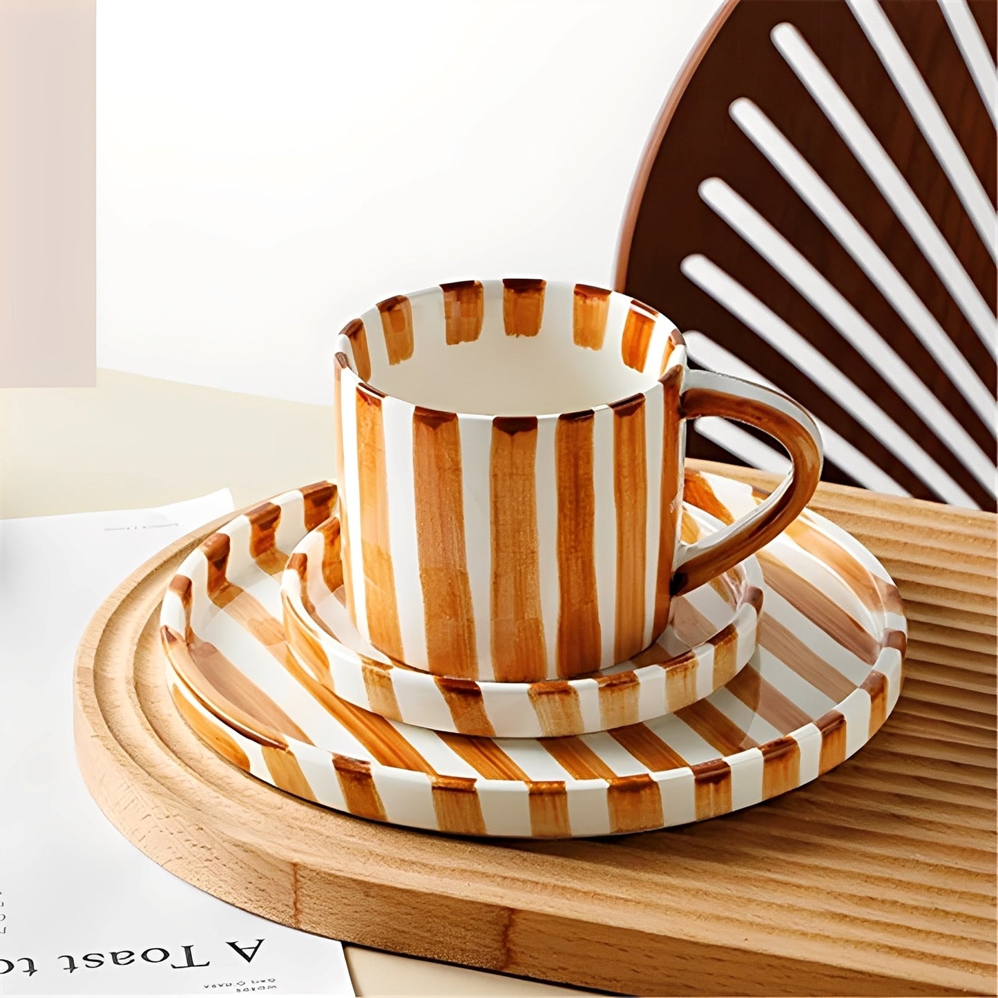 Elena – Retro Keramik Kaffeetasse