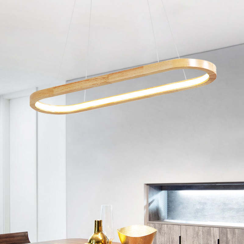 NordicBeam – Moderne LED-Pendelleuchte aus Holz und Metall