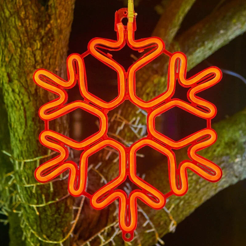 Frostella – LED Licht in Schneeflockenform für festliche Außen-Weihnachtsdekoration