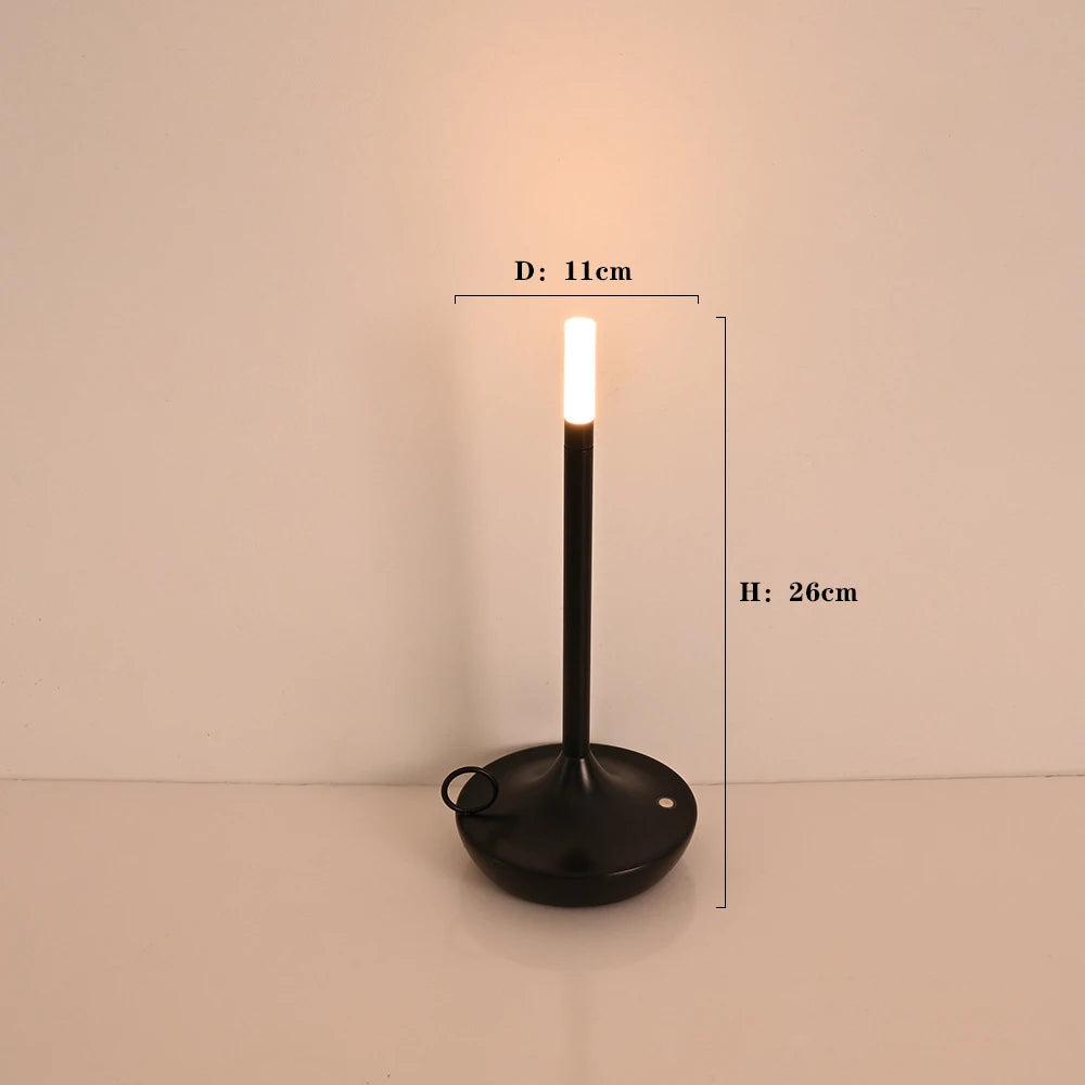 Elina – Tragbare Retro-Tischlampe mit Kerzenlicht-Effekt