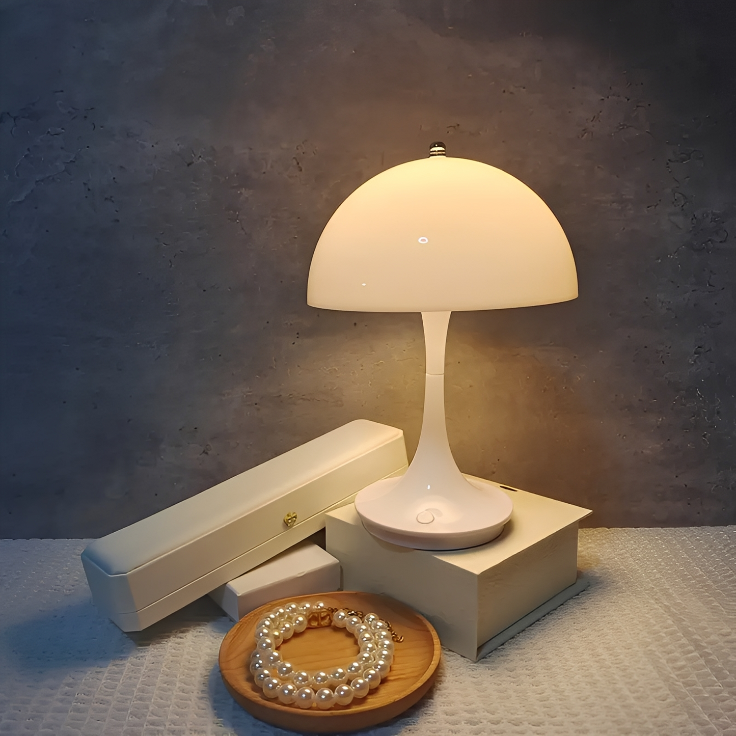 Mimi – Wiederaufladbare Tischlampe in Pilzform mit Berührungsfunktion