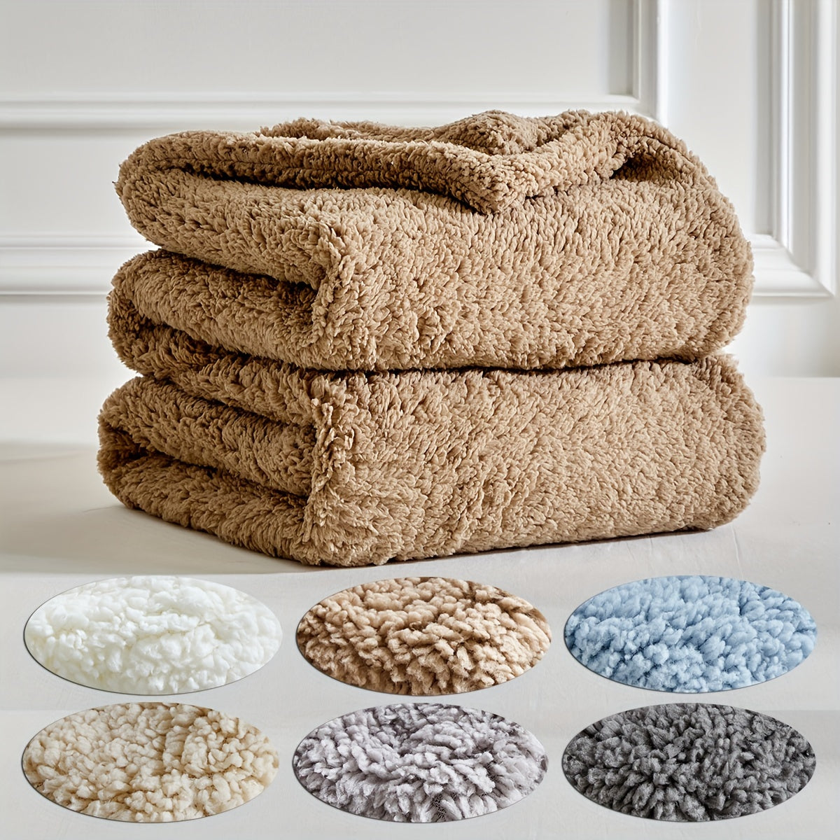 KuschelWolke – Flauschige Sherpa-Decke für Sofa & Bett, wendbar & waschbar