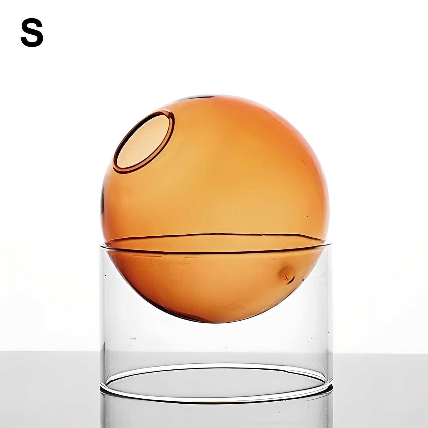 Amira – Farbige Glas Kugelvase Deko