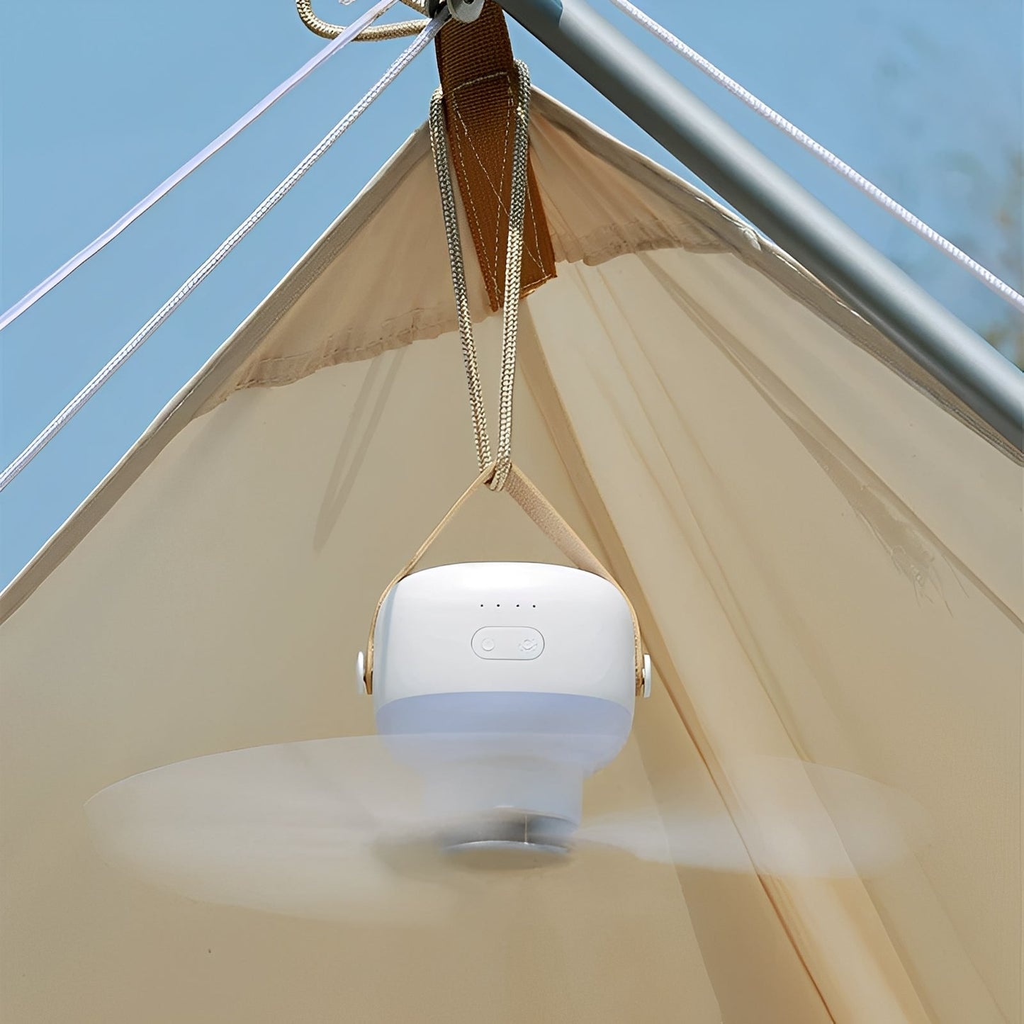 Taro – Tragbarer Campinglüfter mit LED-Licht
