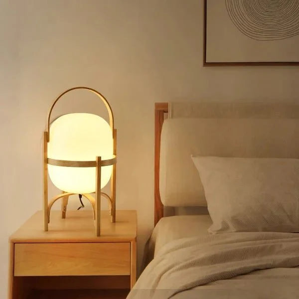 LichtKorb – Elegante Tischleuchte im Cesta-Stil