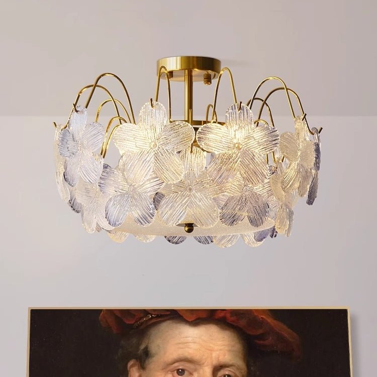 Yrsa – Vintage Glas-Kronleuchter