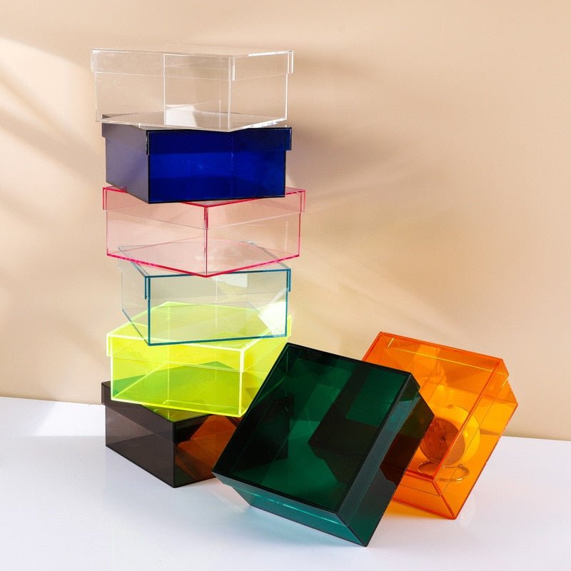ColorPop – Bunte Acryl-Aufbewahrungsbox mit Deckel