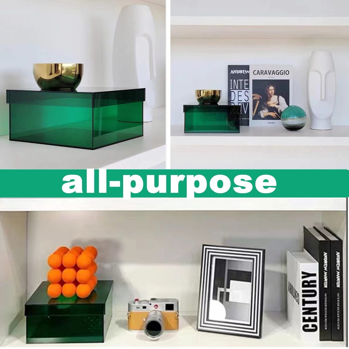 ColorPop – Bunte Acryl-Aufbewahrungsbox mit Deckel