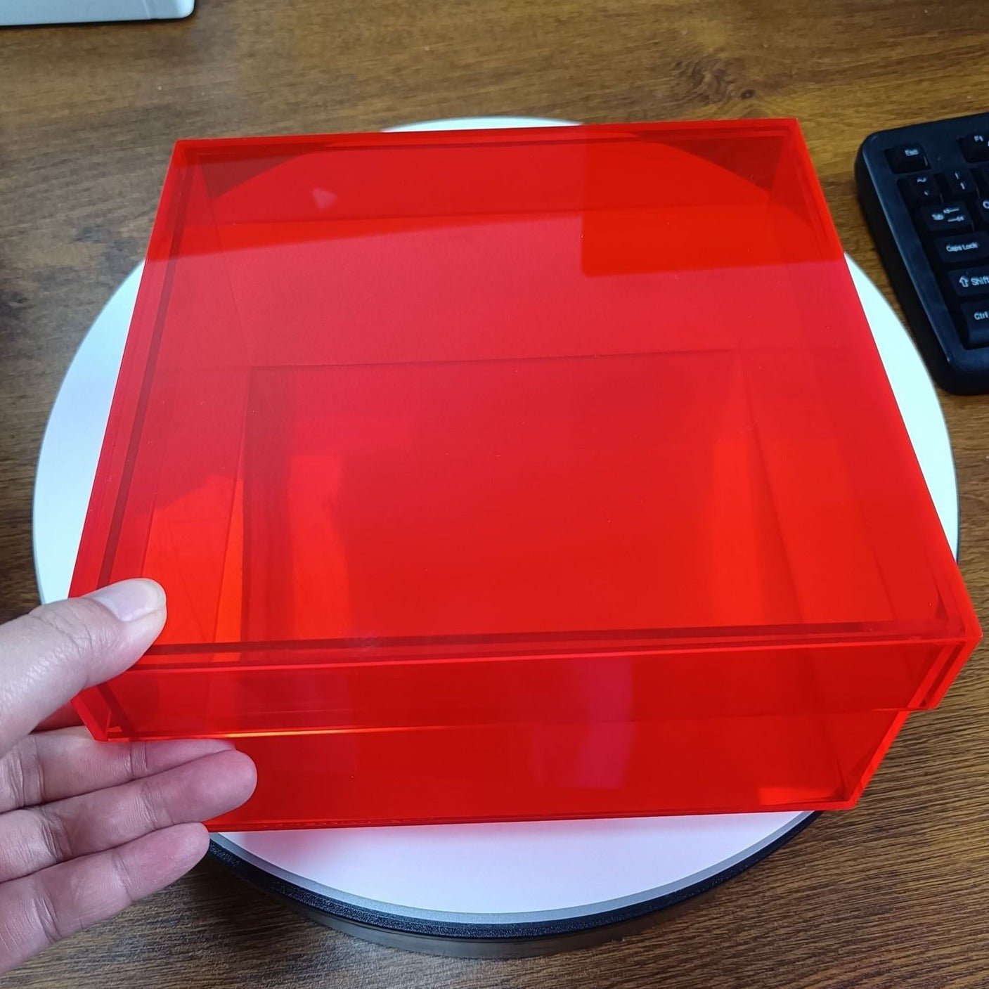 ColorPop – Bunte Acryl-Aufbewahrungsbox mit Deckel
