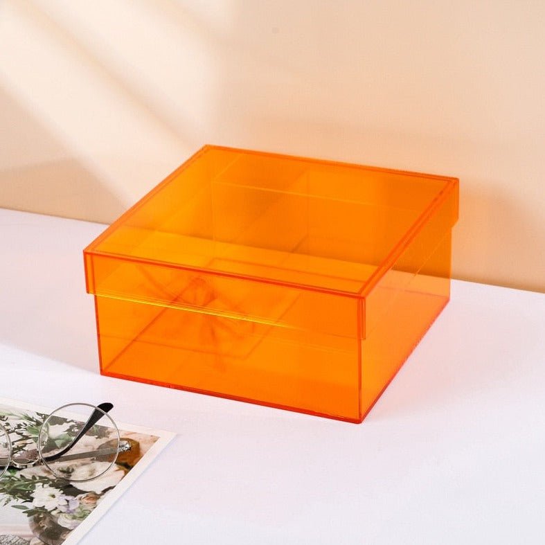 ColorPop – Bunte Acryl-Aufbewahrungsbox mit Deckel