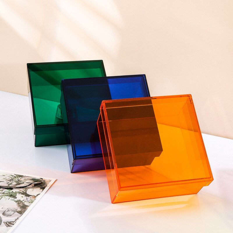 ColorPop – Bunte Acryl-Aufbewahrungsbox mit Deckel