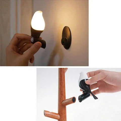 SmartWood – Intelligente Holz-Tischlampe mit LED, Sensor & Akku