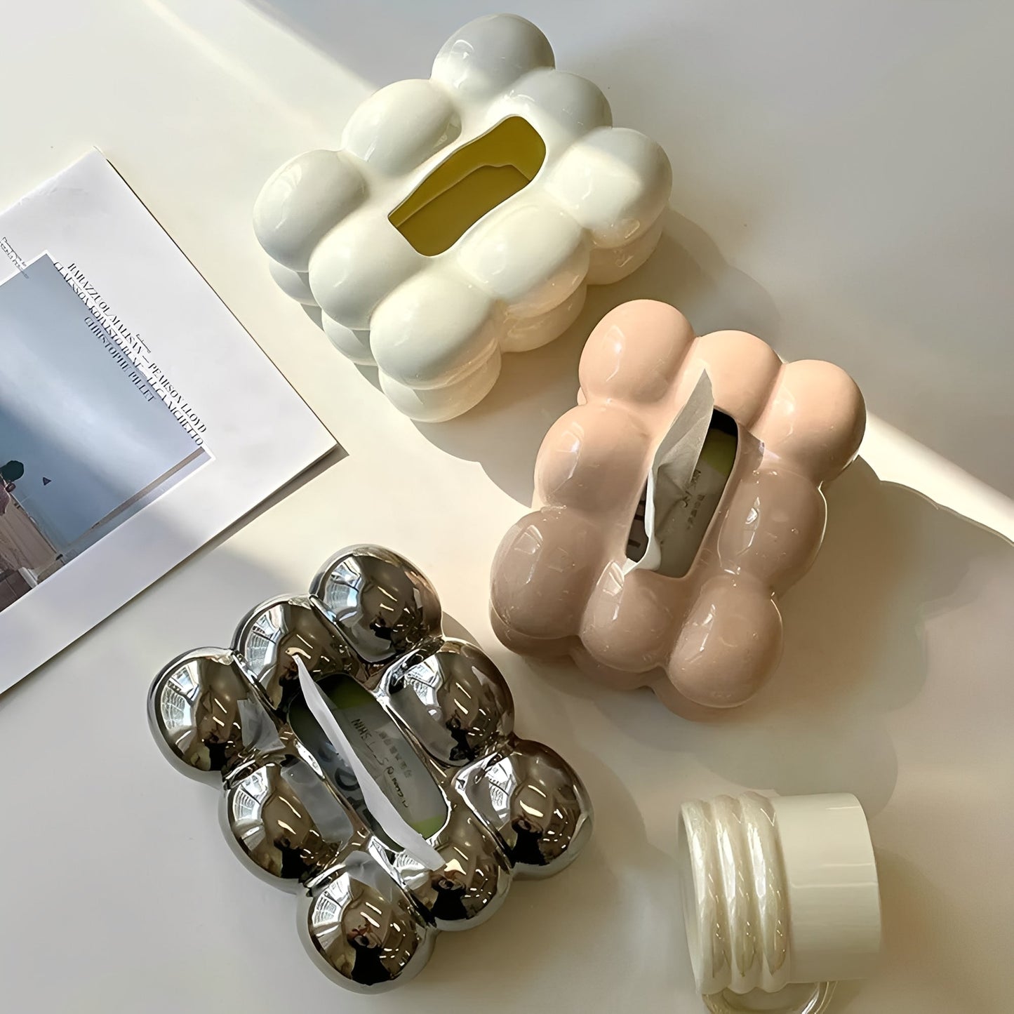 Reiko – Schicke Taschentuchbox aus Keramik