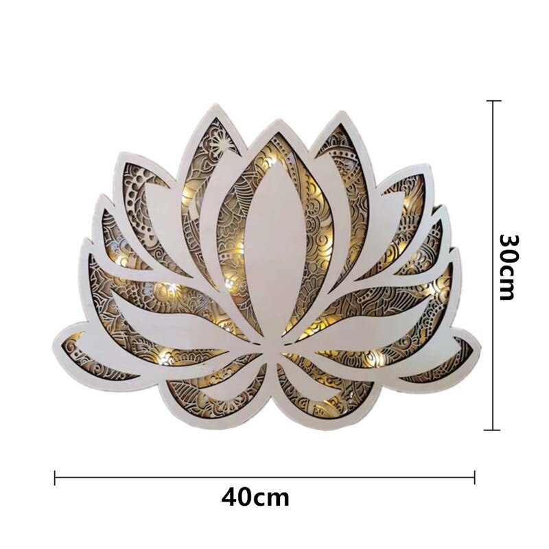 LichtLotus – Spirituelle Mandala-Wandleuchte mit sanftem LED-Schimmer
