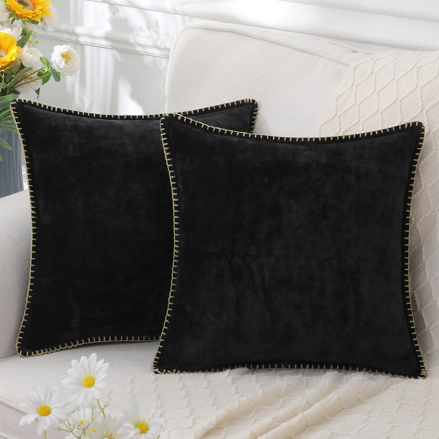 Audrey – Chenille-Kissenbezug für edles Wohndesign