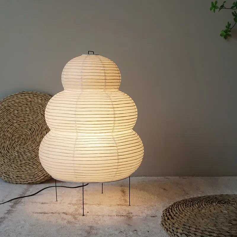 Japanische Reispapier-Tischlampe