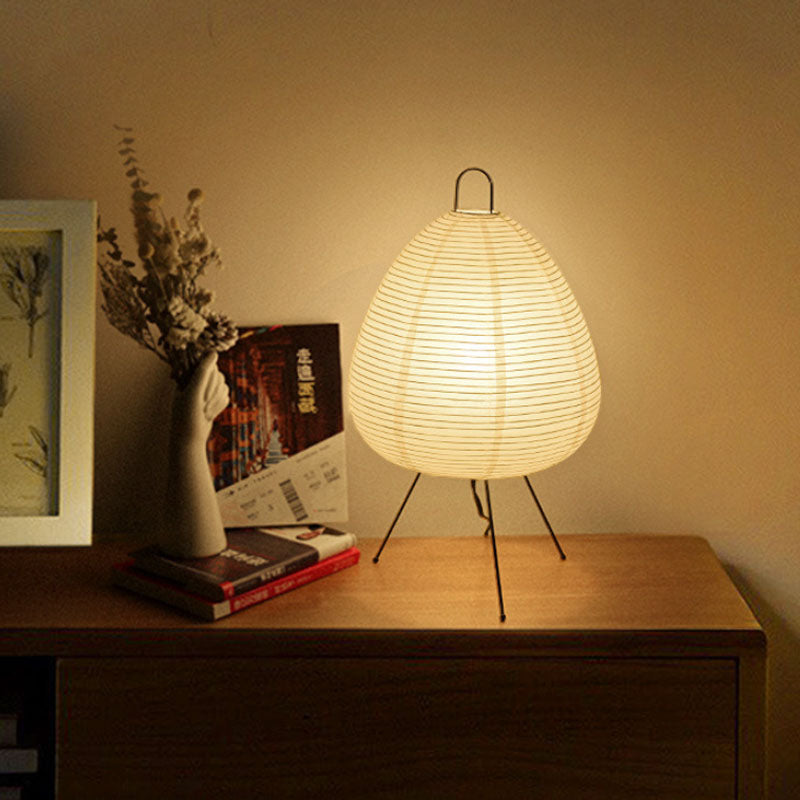 Japanische Reispapier-Tischlampe