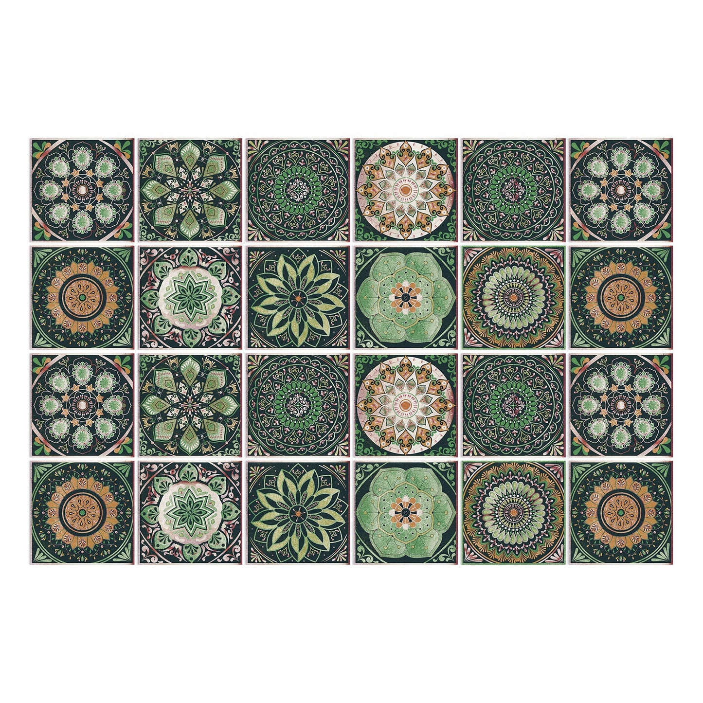 Mandala Selbstklebender Wandfliesenaufkleber für die Küche