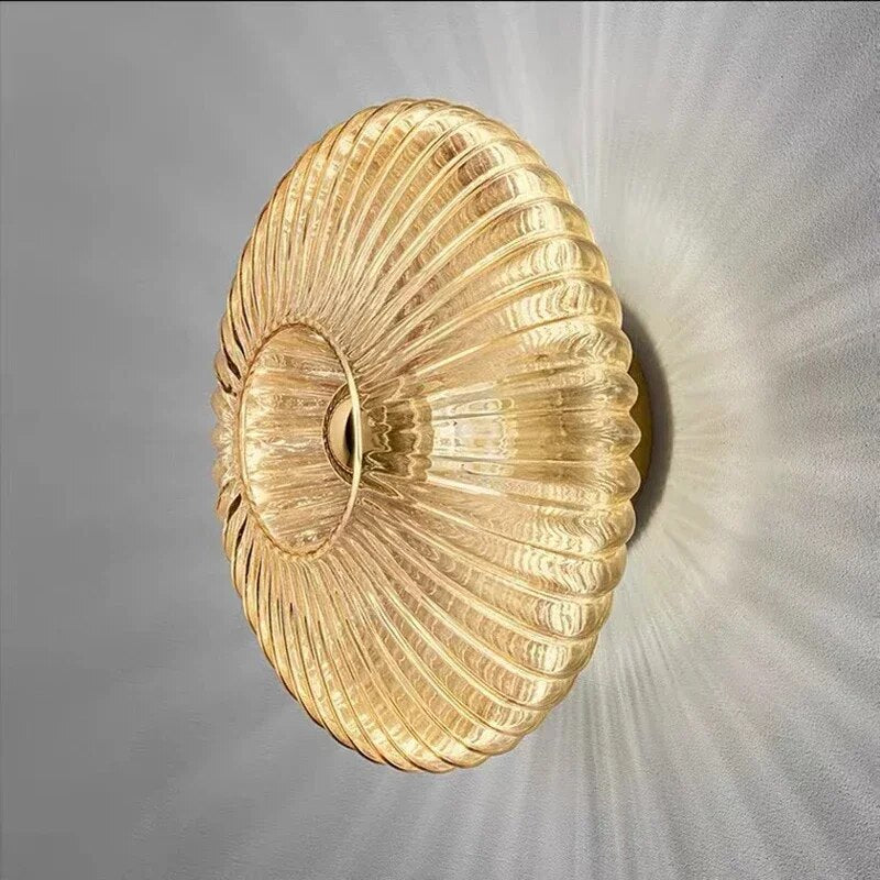 Glaswandleuchte Im Französischen Bauhausstil