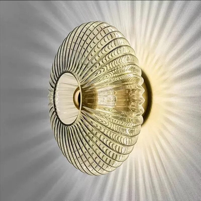 Glaswandleuchte Im Französischen Bauhausstil