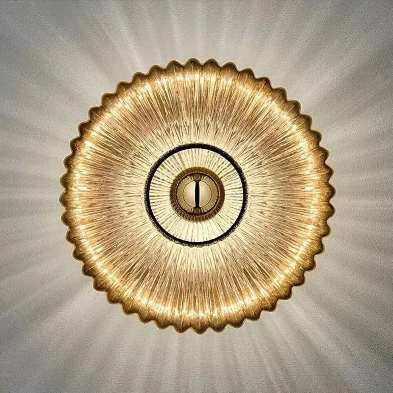 Glaswandleuchte Im Französischen Bauhausstil
