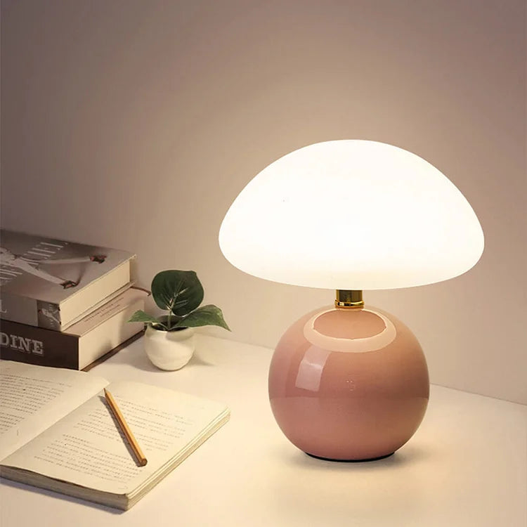 Signe – Französische Creme Pilz Lampe