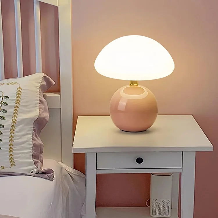 Signe – Französische Creme Pilz Lampe