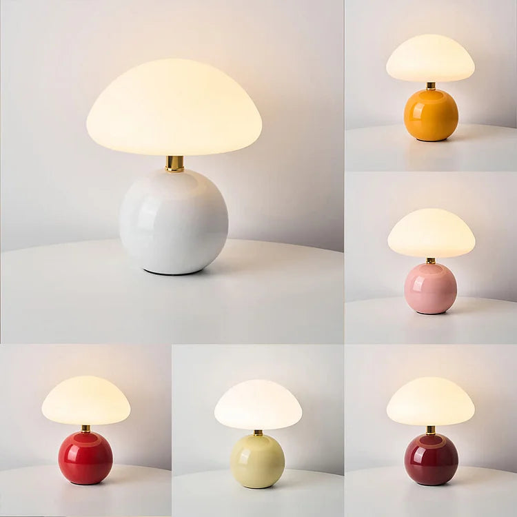 Signe – Französische Creme Pilz Lampe