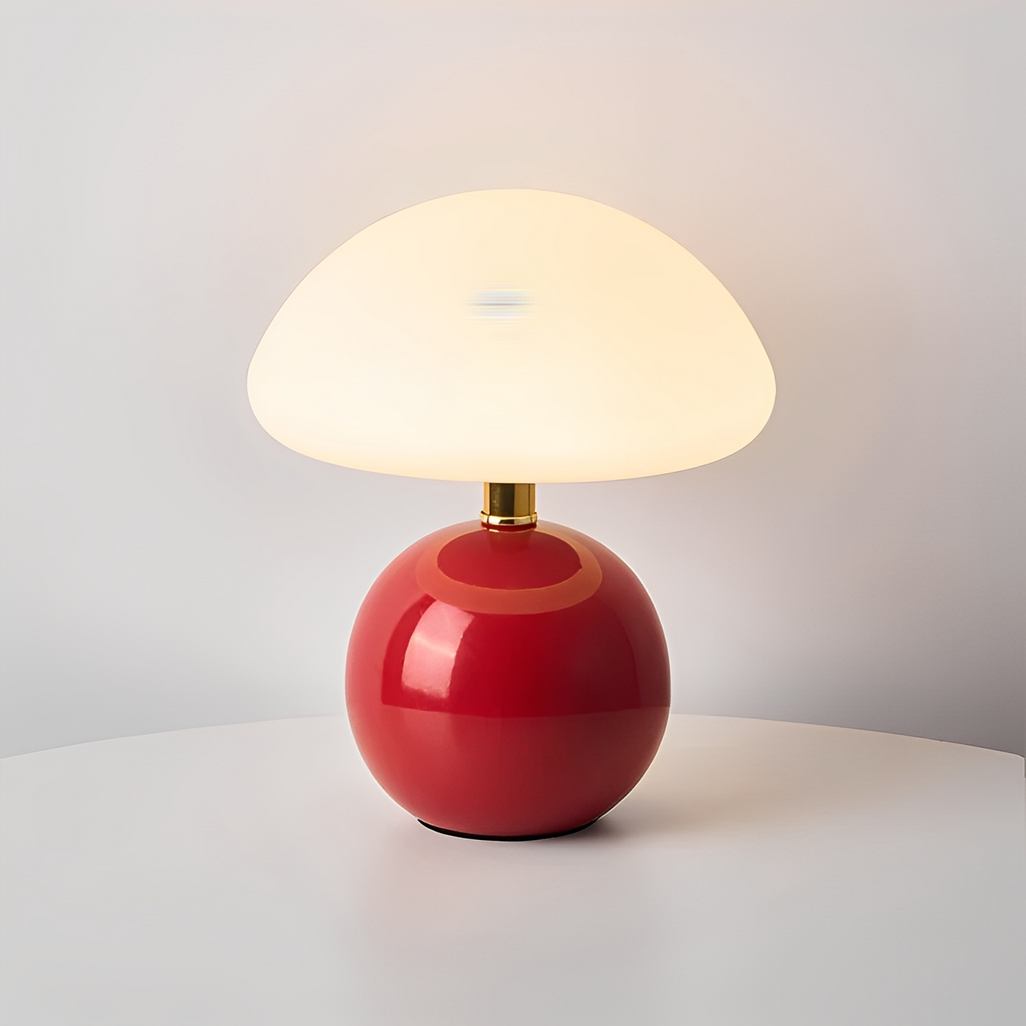 Jhapz – Pilz Tischlampe im modernen Frost-Stil