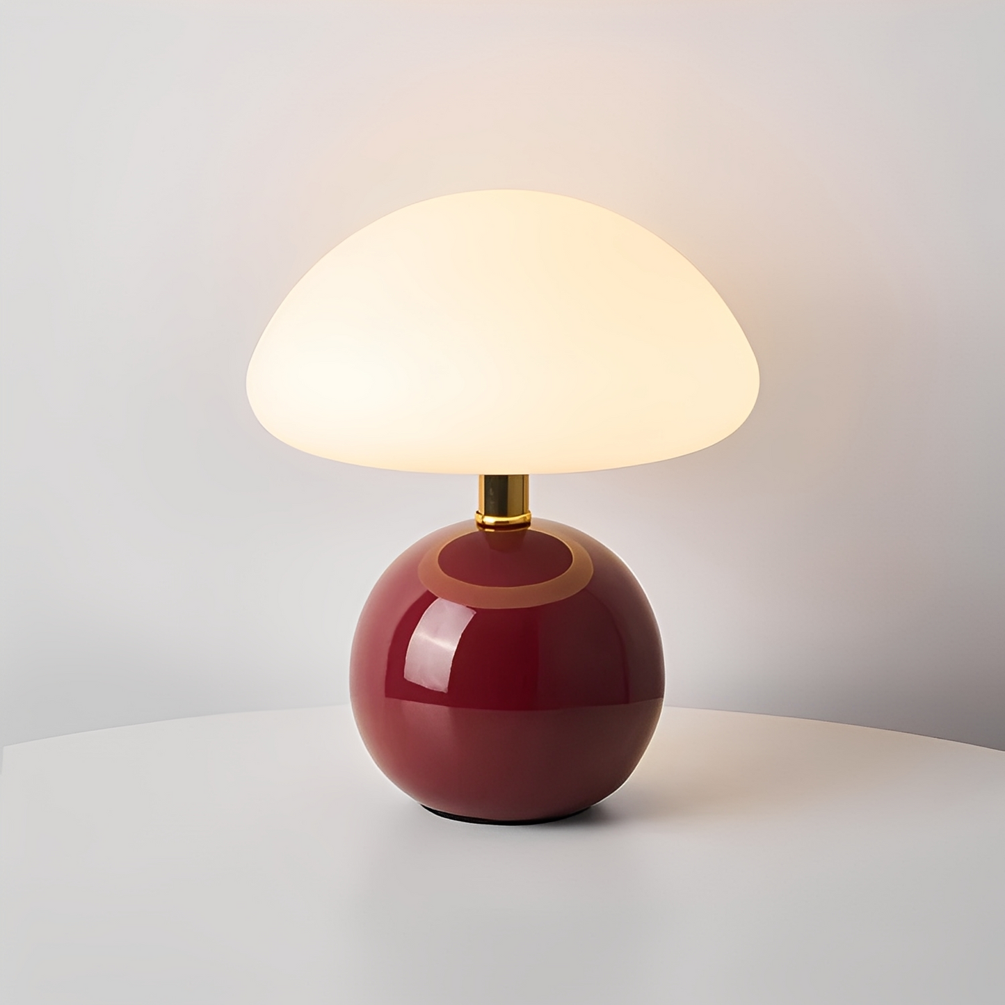 Jhapz – Pilz Tischlampe im modernen Frost-Stil