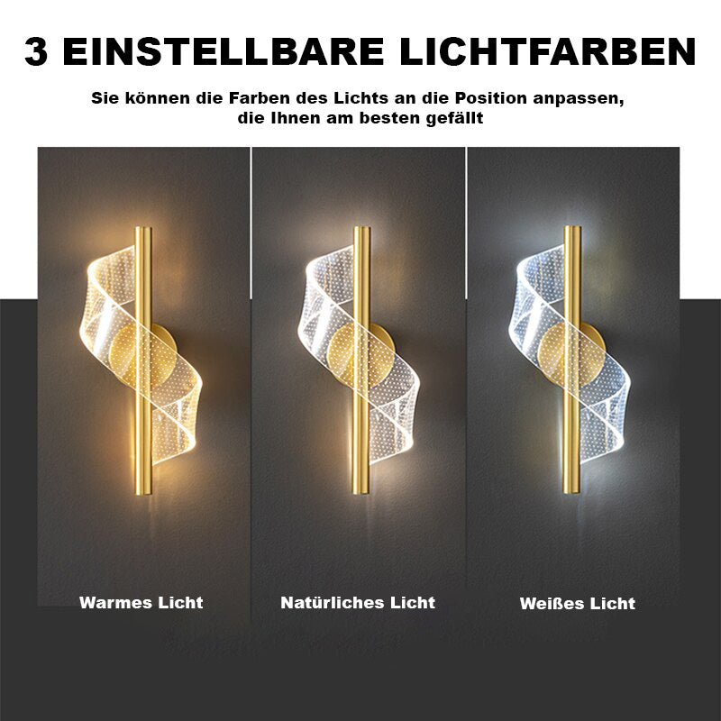 CrystalGlow – Wandlampe mit gläsernem Kronleuchter-Design
