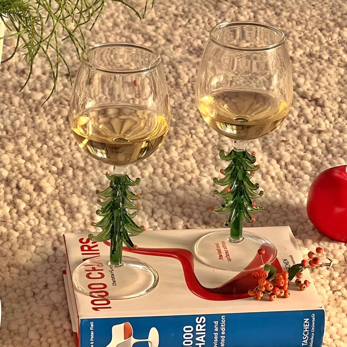Festiva – Weihnachtsbaum-Weinglas aus Borosilikat