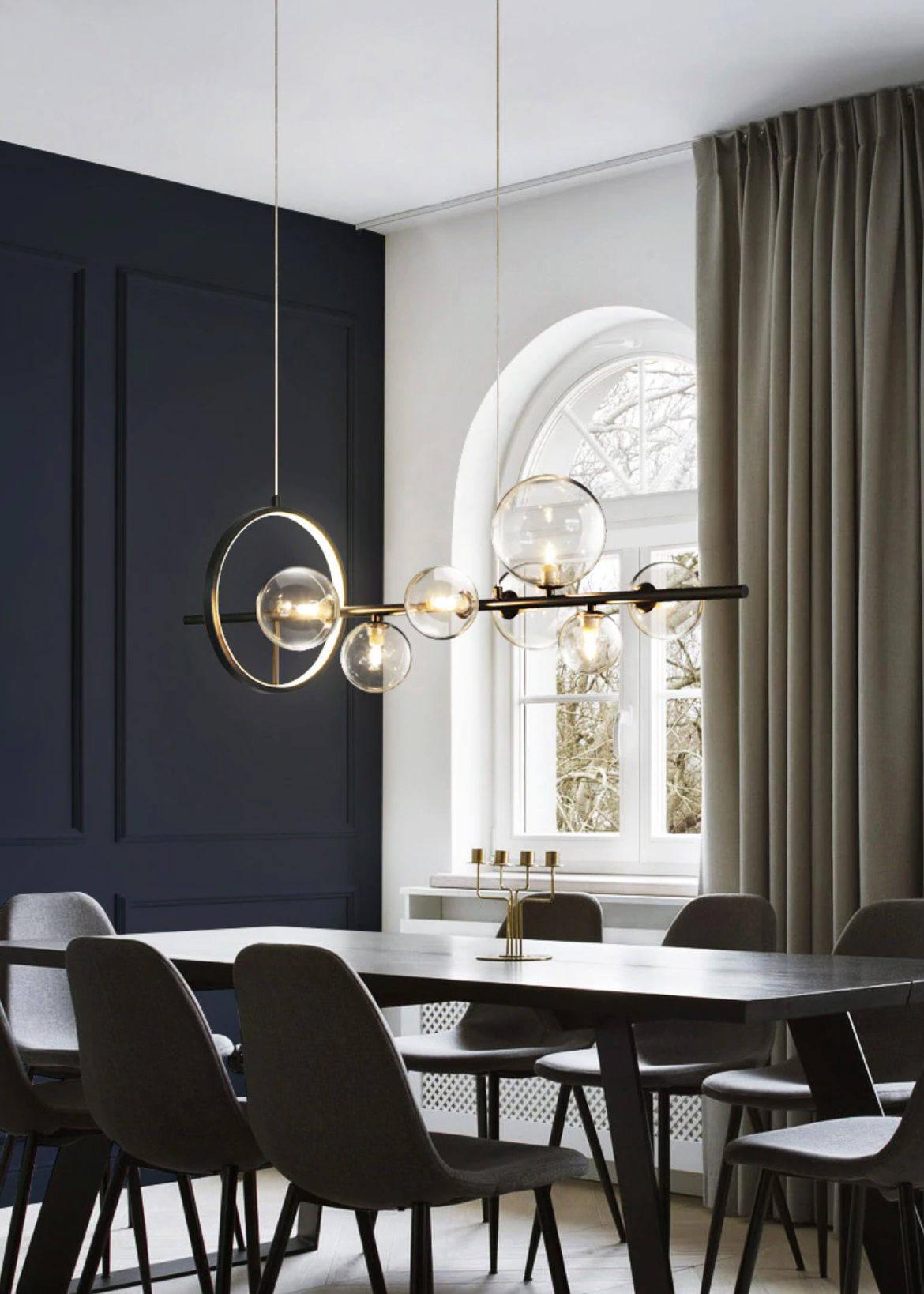 BlasenLicht – Moderner Glasblasen-Kronleuchter mit Lichtspiel