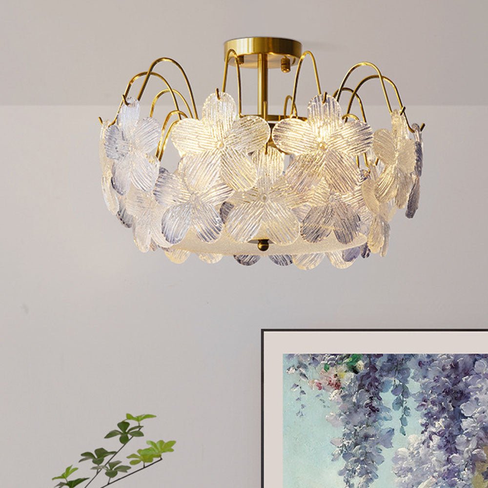 Yrsa – Vintage Glas-Kronleuchter