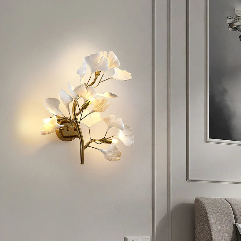 Freja – Blumenast-Wandlampe