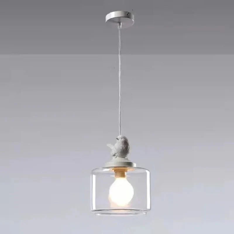 Liora – Vogel-Hängelampe aus Glas