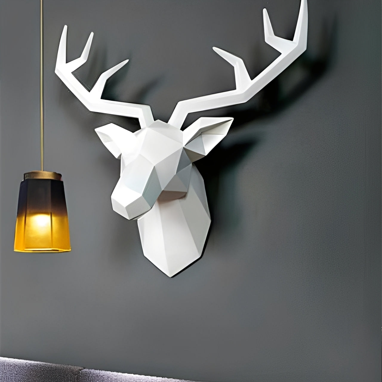 NordicAntler – Antilopenkopf-Wanddeko im Vintage-Stil