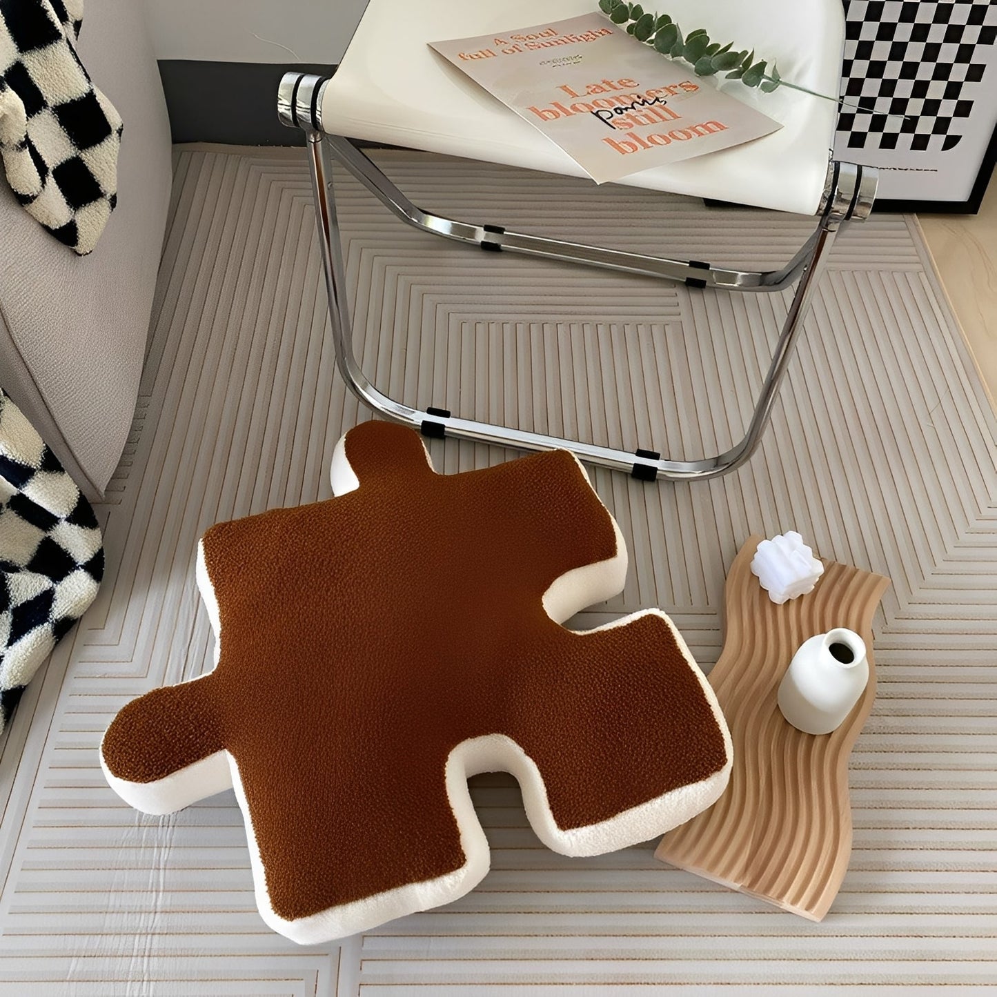 PuzzlePlush – Kreatives Schmusekissen im Puzzle-Stück-Design