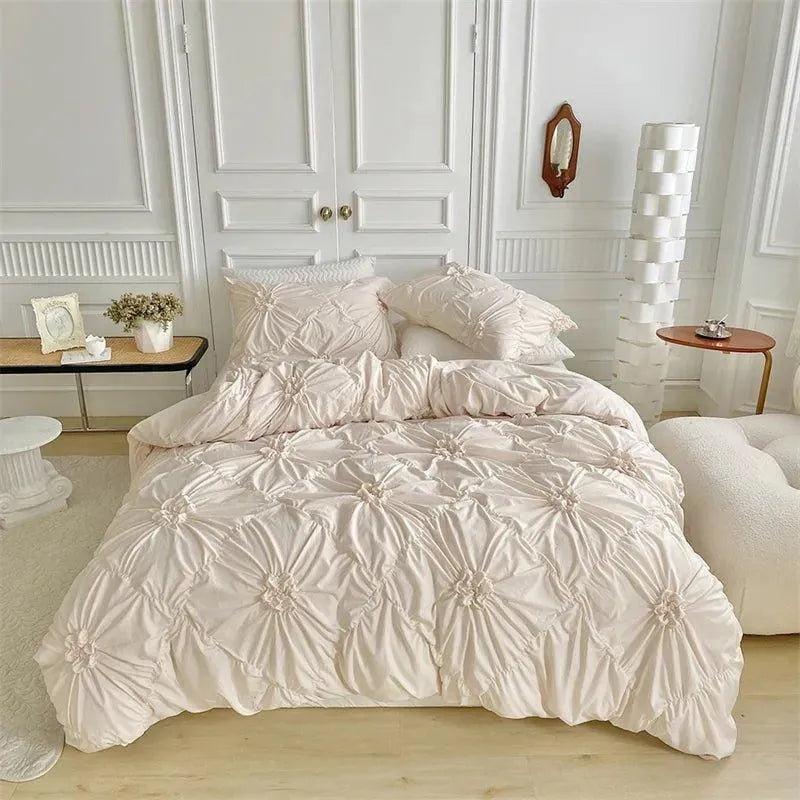 Seren – 3D Bettwäsche-Set mit Twist-Falten-Muster