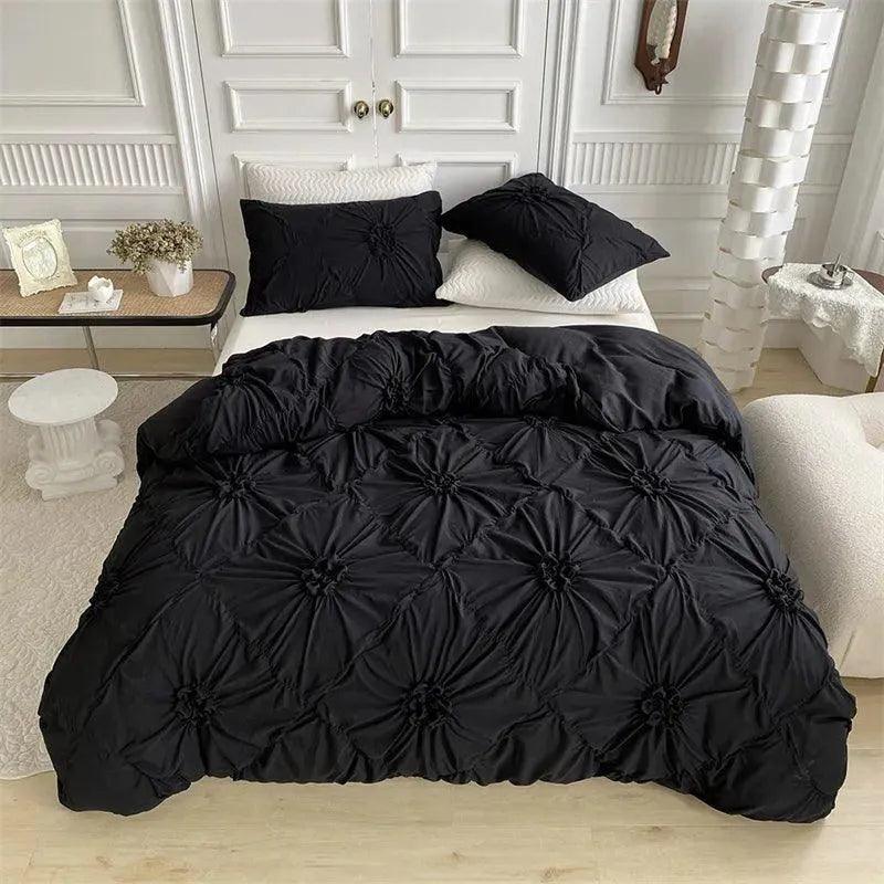 Seren – 3D Bettwäsche-Set mit Twist-Falten-Muster