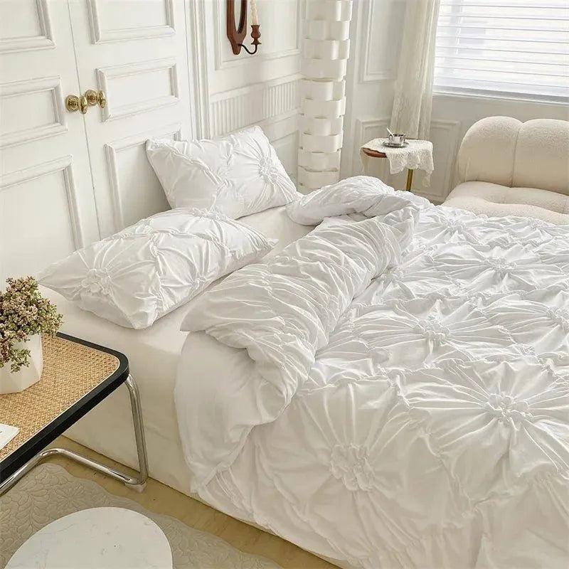 Seren – 3D Bettwäsche-Set mit Twist-Falten-Muster