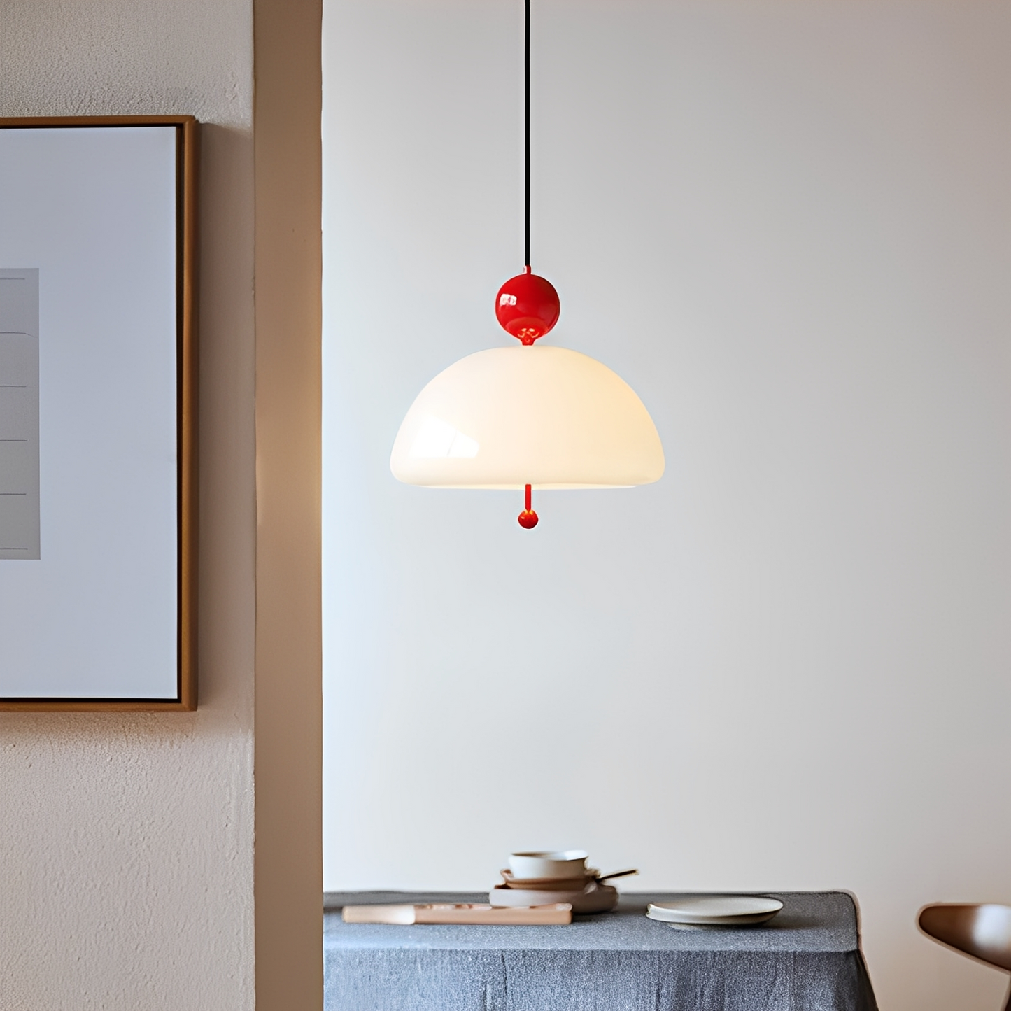 Ruffa – Vintage Glas-Leuchter im skandinavischen Stil