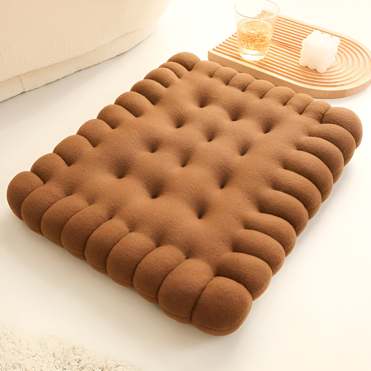 CushionCrave – Luxuriöses Keks-Kissen für dein Sofa